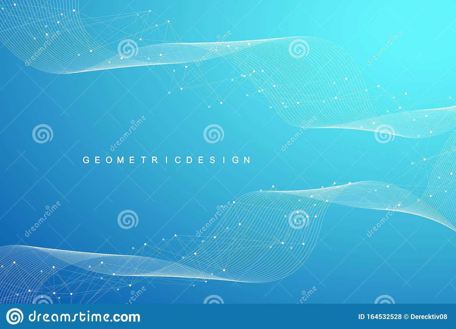 Abstract Colorful Wave Lines Background. Dynamic Particles In Sound Report Template