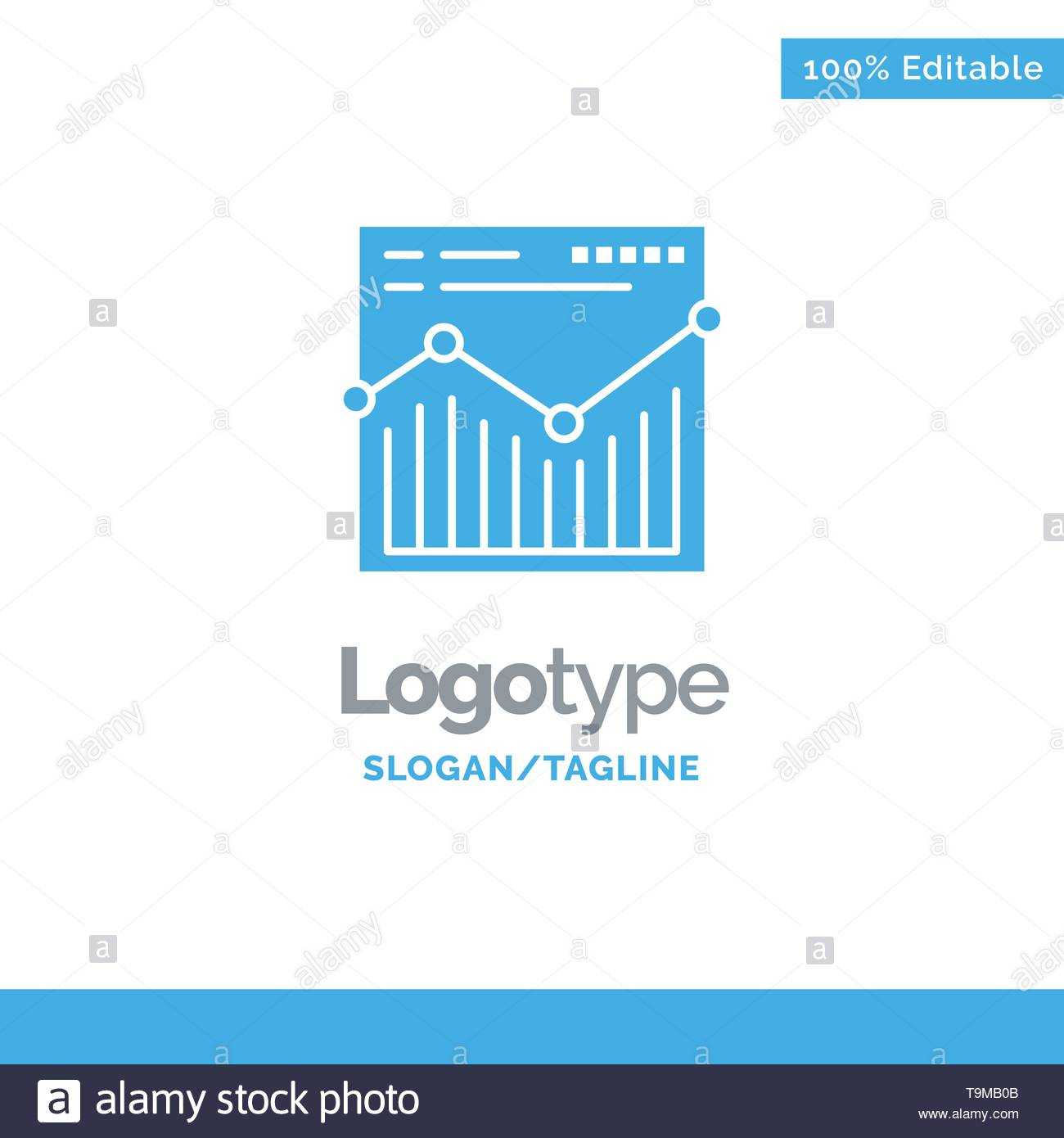 Analysis, Web, Website, Report Blue Business Logo Template Intended For Stock Analysis Report Template