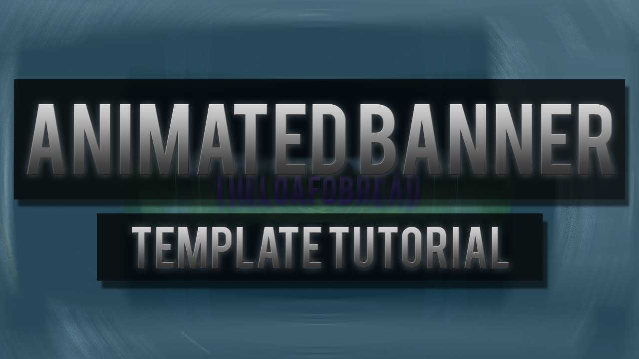 Animated Channel Banner Template! (Tutorial Included) (In Photoshop) Throughout Animated Banner Template