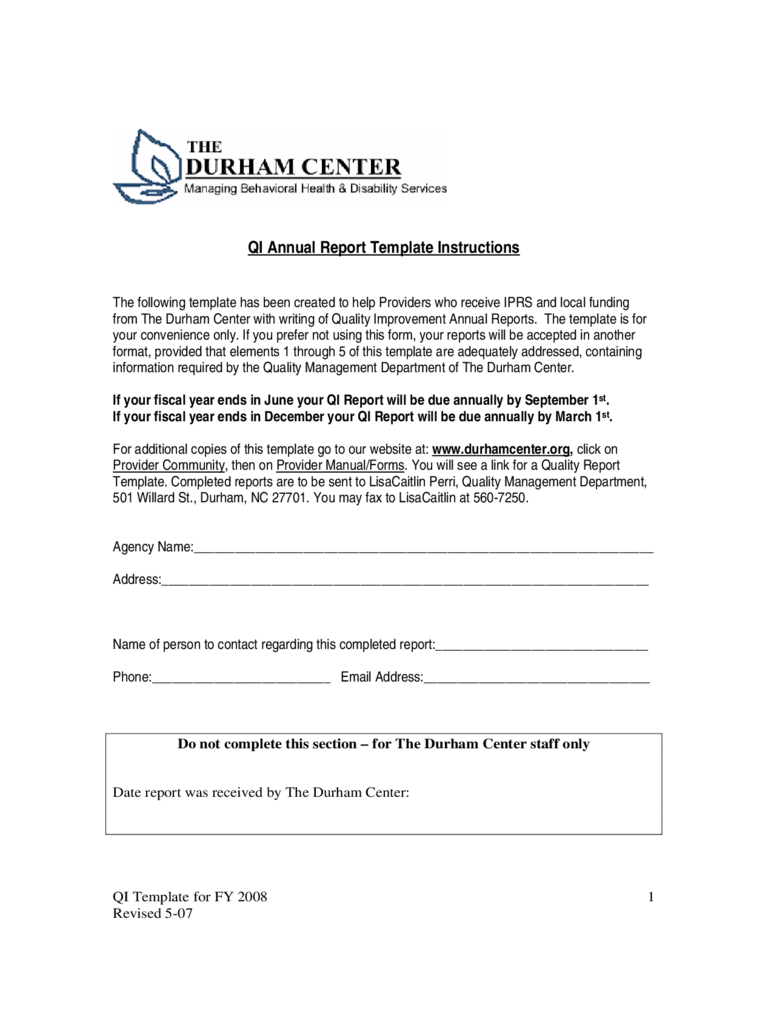 Annual Report Template – 7 Free Templates In Pdf, Word For Section 7 Report Template
