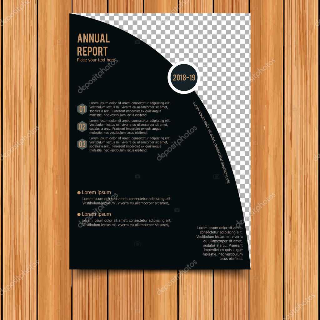 Annual Report Template — Векторное Изображение © Ibrandify With Mi Report Template