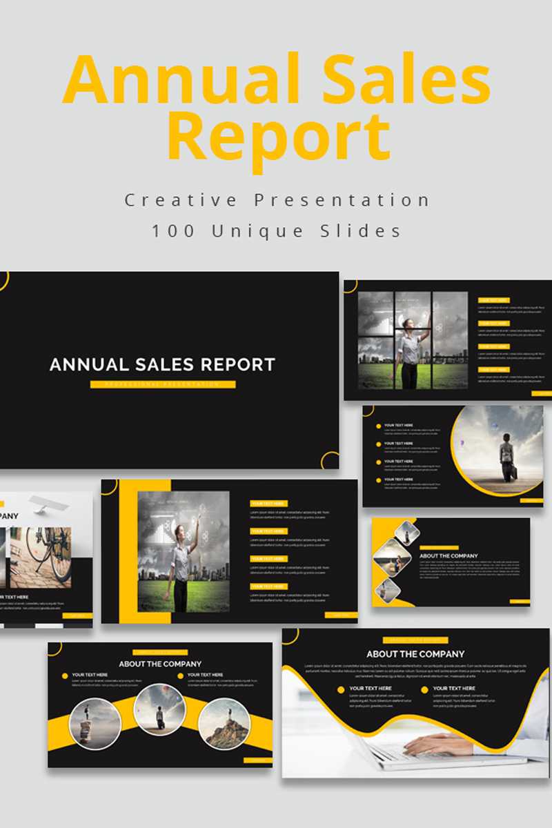 Annual Sales Report Powerpoint Template Regarding Sales Report Template Powerpoint