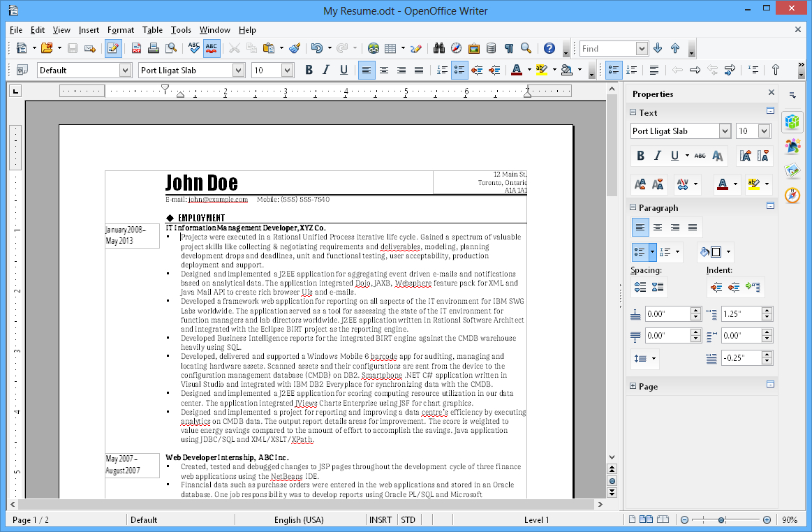 Apache Openoffice Writer In What Is A Template In Word