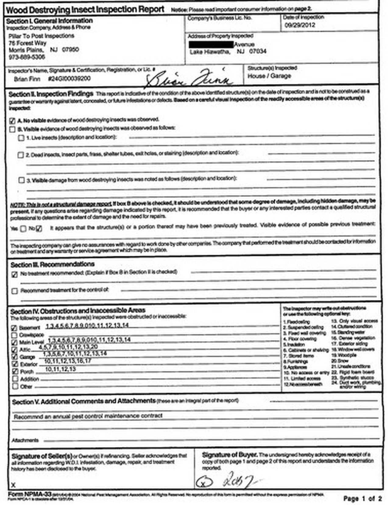 Bamboozled: Termites Swarm Home, But  Did The Inspector For Pest Control Inspection Report Template