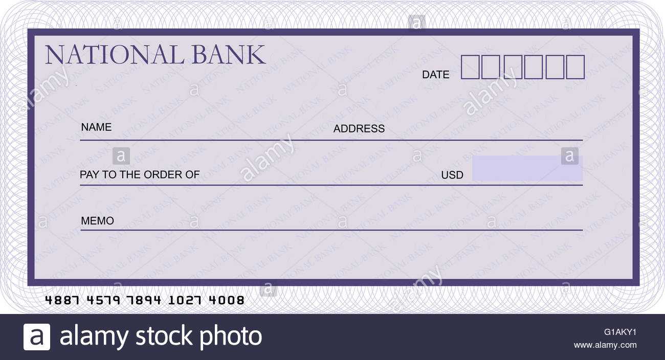 Bank Cheque Stock Photos & Bank Cheque Stock Images – Alamy Pertaining To Blank Cheque Template Uk
