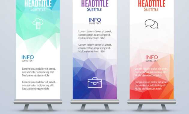 Banner Stand Design Template With Abstract regarding Banner Stand Design Templates
