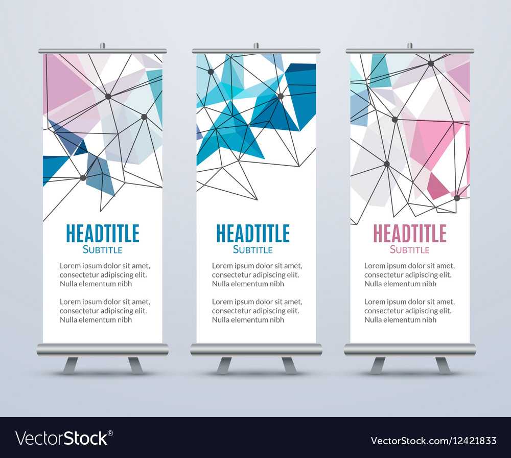 Banner Stand Design Template With Abstract With Banner Stand Design Templates