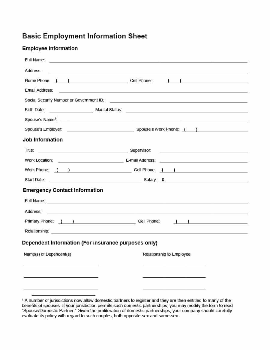 Basic Contact Information Form – Dalep.midnightpig.co With Enquiry Form Template Word