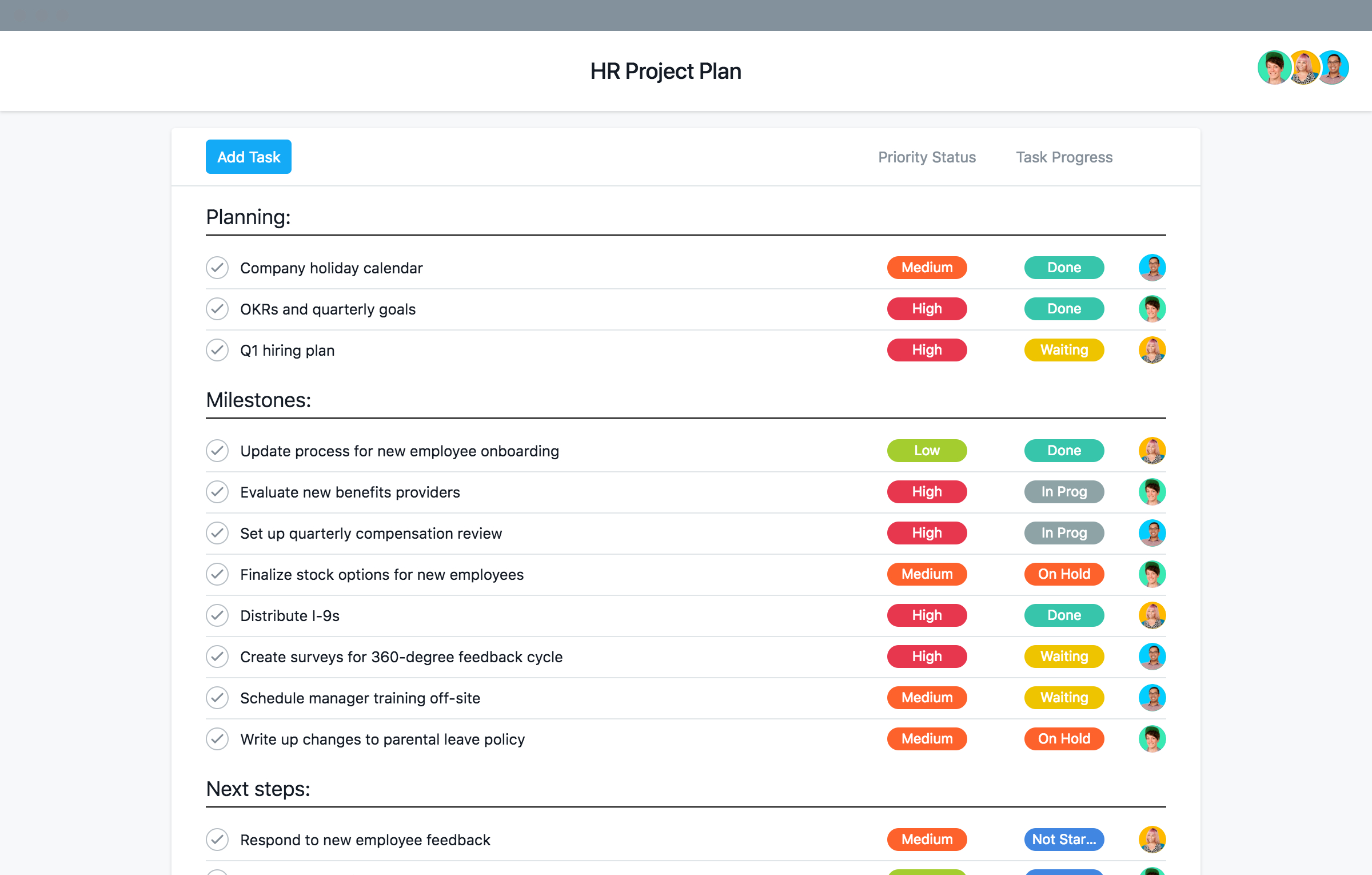 Basic Template For Human Resources Projects · Asana Pertaining To Hr Management Report Template