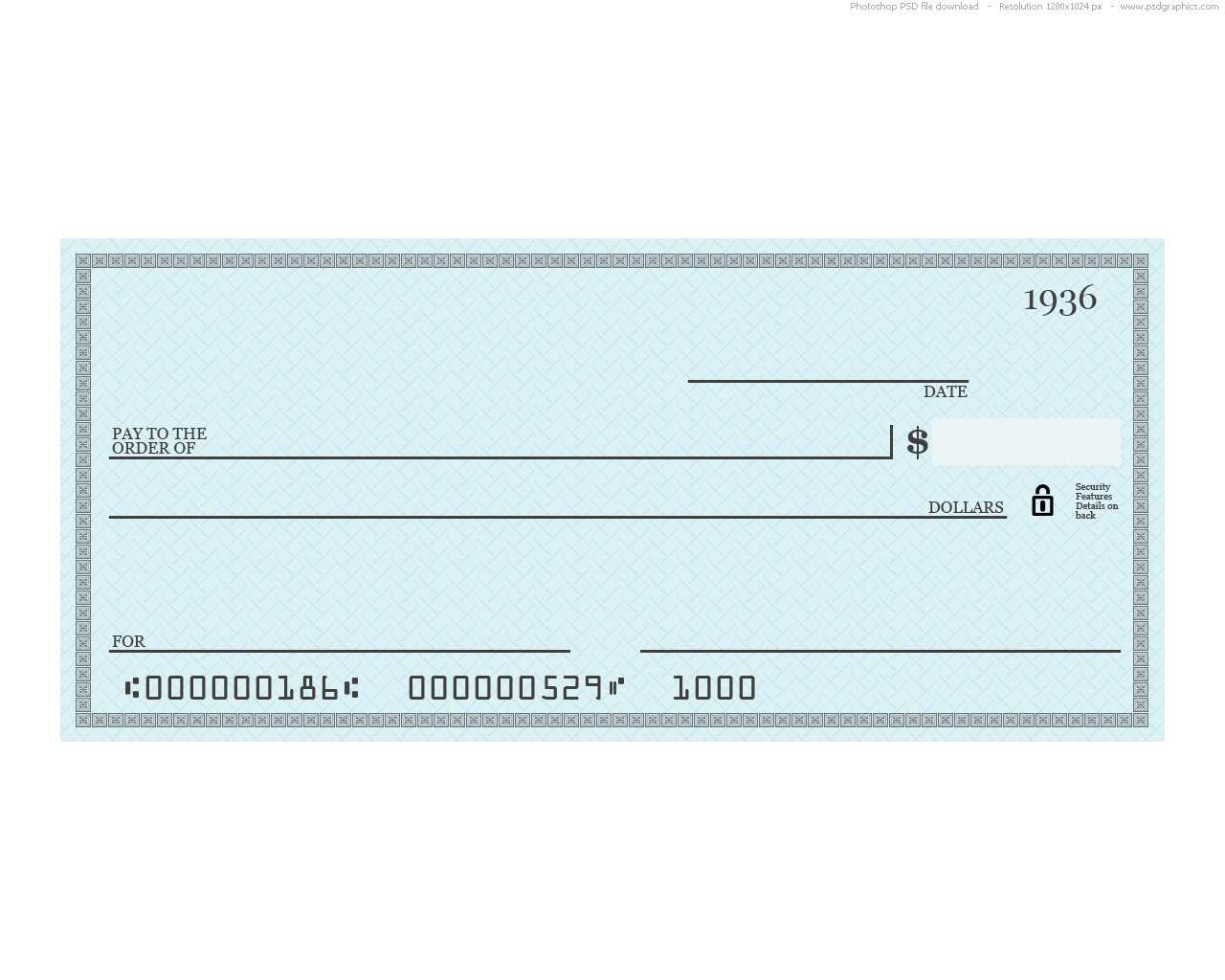 Big Check Template Free – Dalep.midnightpig.co Regarding Customizable Blank Check Template