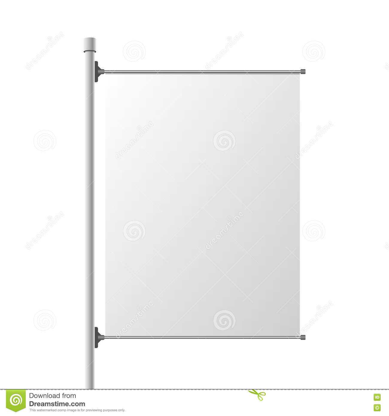 Big Street Banner Realistic Template Stock Vector Intended For Street Banner Template