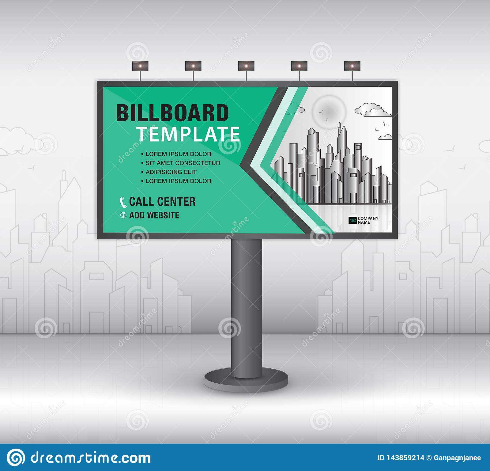 Billboard Design Vector, Banner Template, Advertisement Throughout Outdoor Banner Template