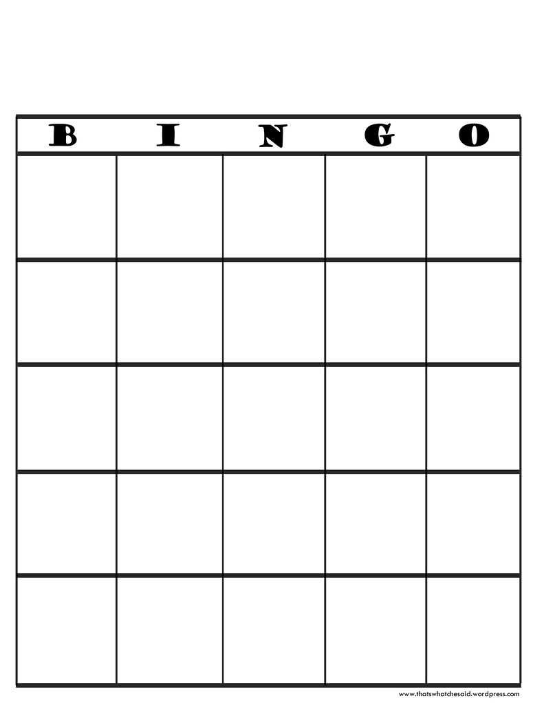 Bingo Board – Dalep.midnightpig.co For Blank Bingo Card Template Microsoft Word