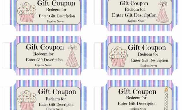 Birthday Coupon Book Template - Calep.midnightpig.co regarding Coupon Book Template Word