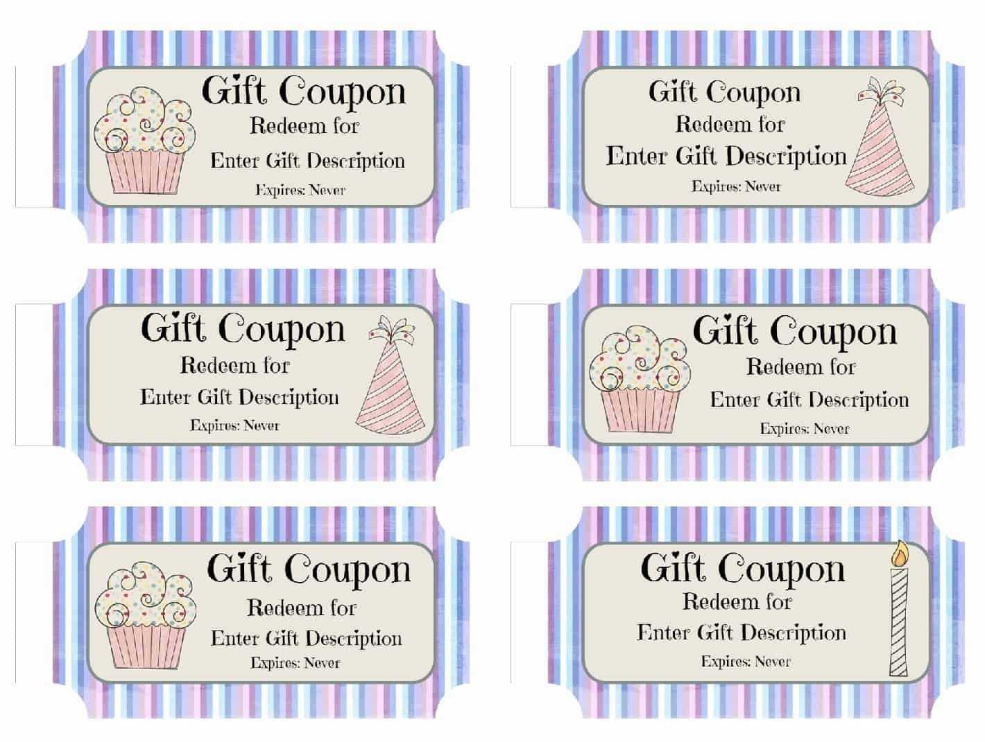 Birthday Coupon Book Template – Calep.midnightpig.co Regarding Coupon Book Template Word