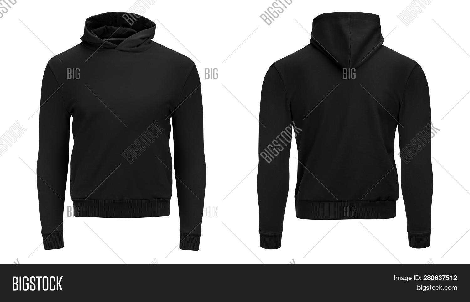 Blank Black Male Image & Photo (Free Trial) | Bigstock In Blank Black Hoodie Template