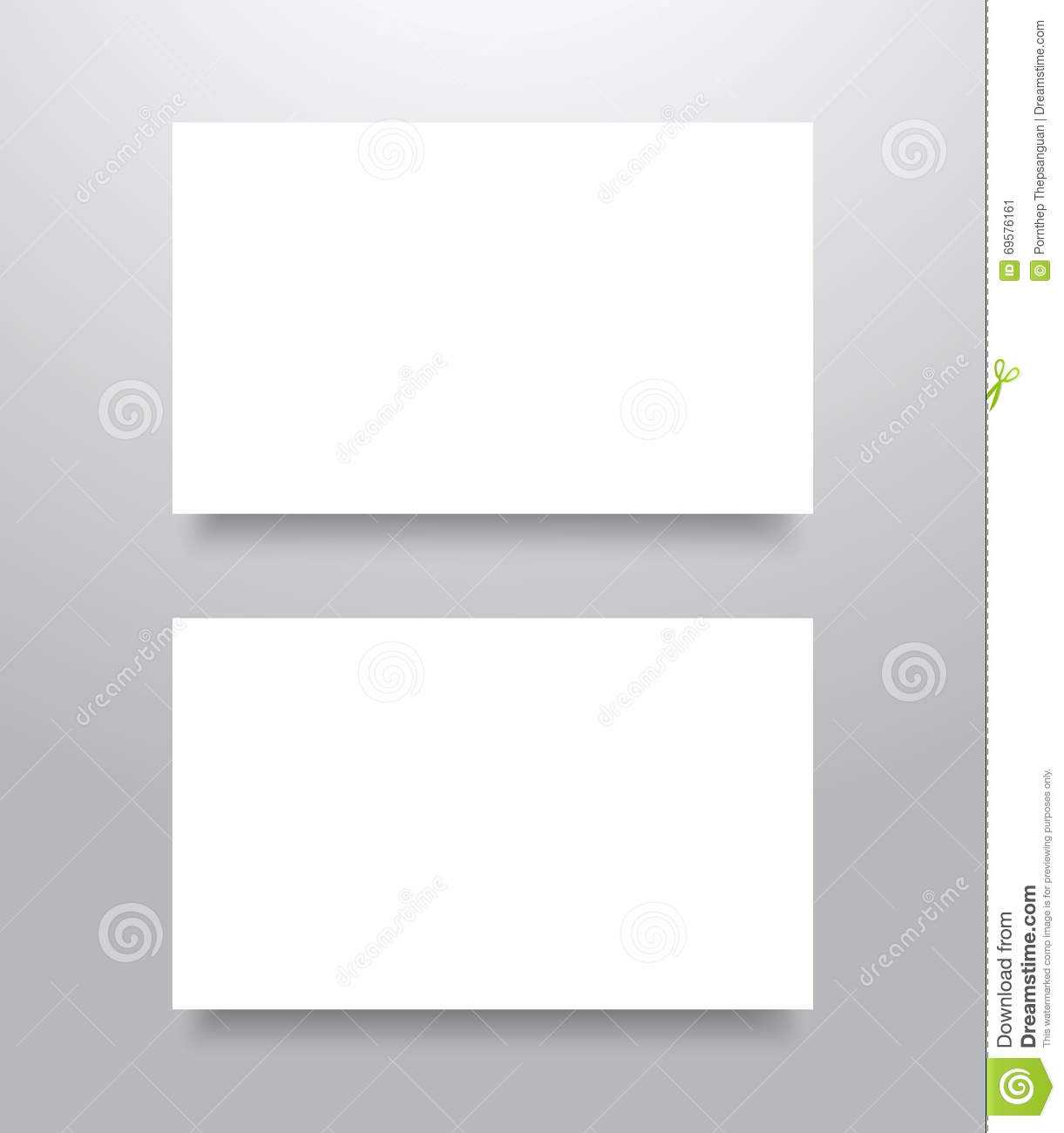 Blank Business Card Mockup Stock Vector. Illustration Of Pertaining To Blank Business Card Template Download