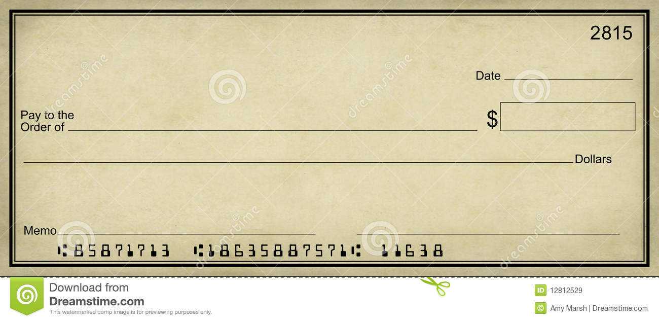 Blank Check Clipart Inside Blank Cheque Template Download Free