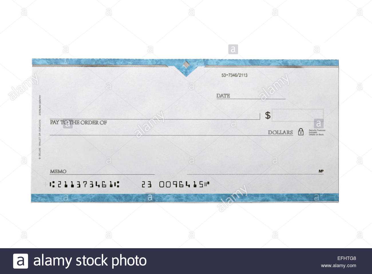 Blank Cheque Stock Photos & Blank Cheque Stock Images – Alamy In Blank Cheque Template Uk