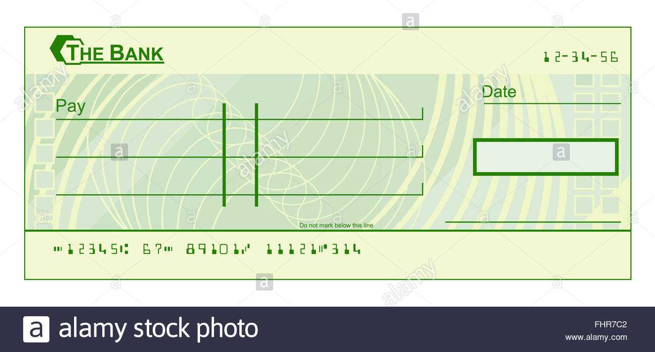 Blank Cheque Stock Photos & Blank Cheque Stock Images – Alamy With Blank Cheque Template Uk