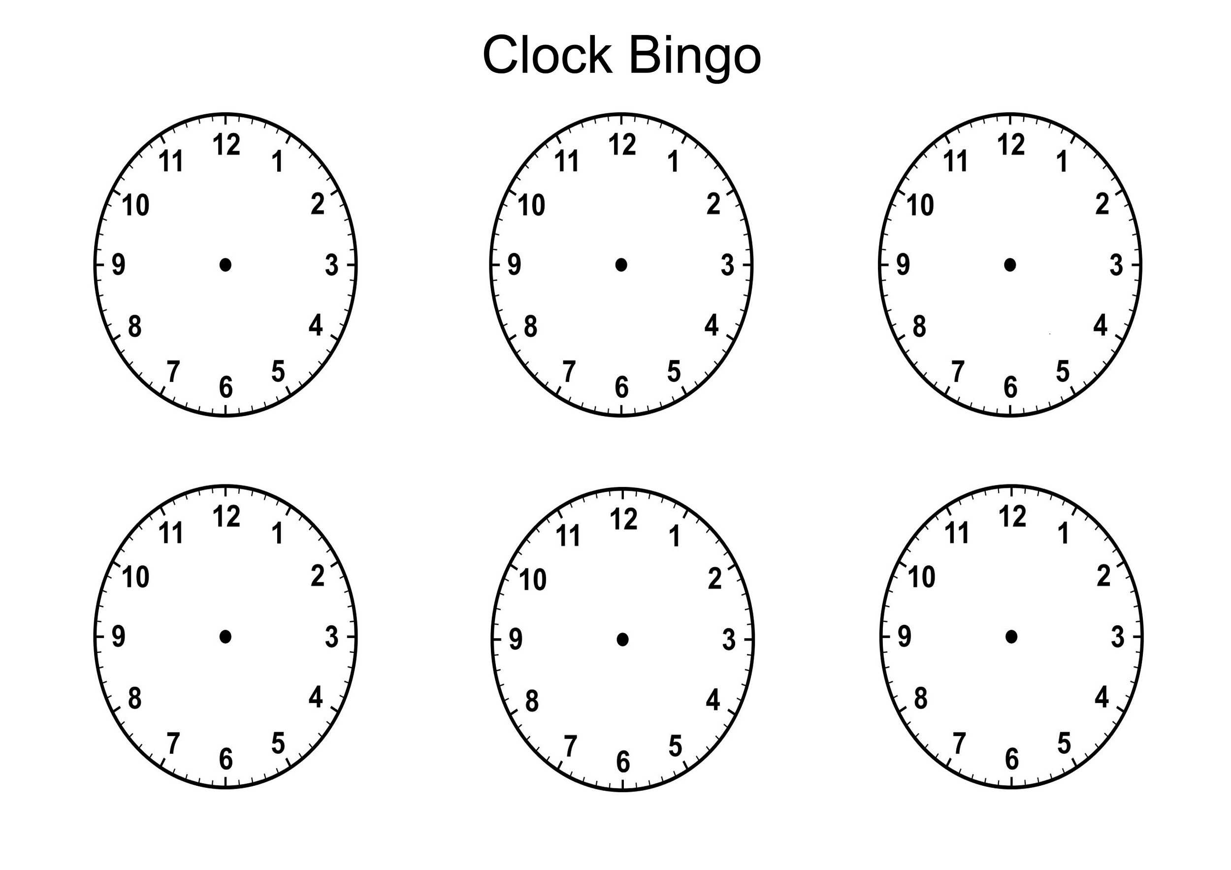 Blank Clock Template – Dalep.midnightpig.co Pertaining To Blank Face Template Preschool