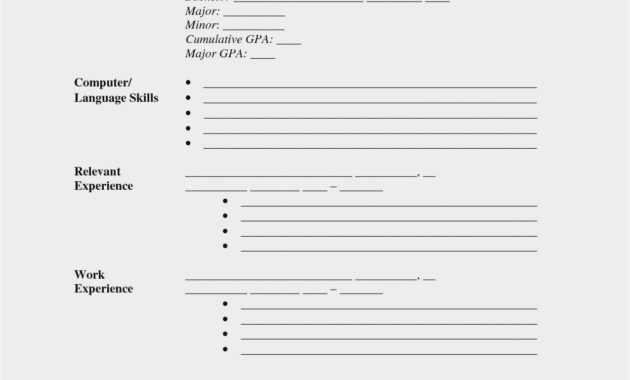 Blank Cv Format Word Download - Resume : Resume Sample #3945 with Free Blank Cv Template Download