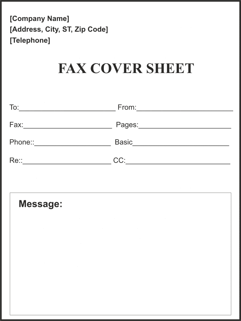 Blank Fax Template – Calep.midnightpig.co With Fax Cover Sheet Template Word 2010