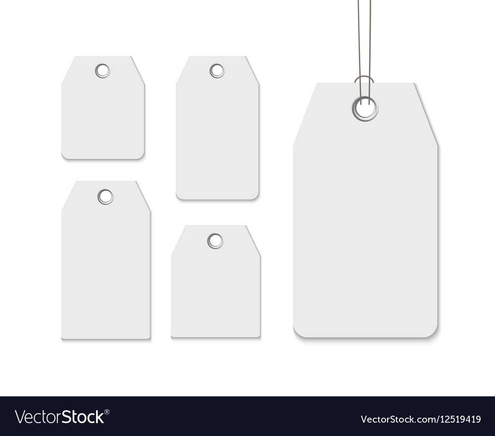 Blank Labels Template Price Tags Set Realistic Pertaining To Blank Suitcase Template