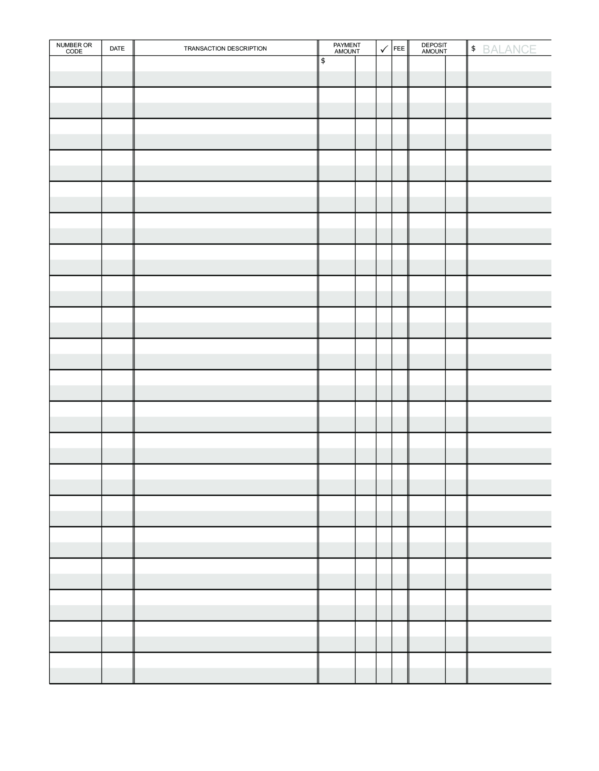 Blank Ledger Paper | Templates At Allbusinesstemplates Within Blank Ledger Template