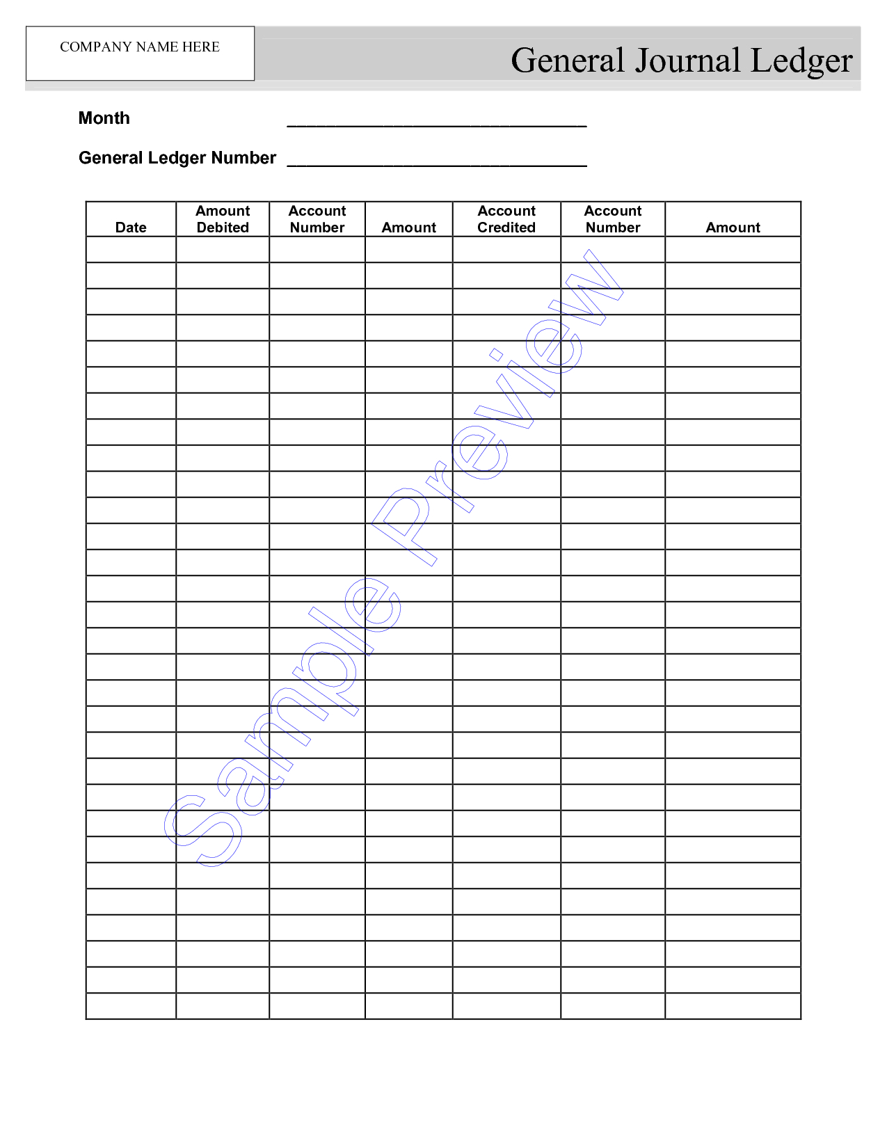 Blank Ledger Worksheet | Printable Worksheets And Activities With Blank Ledger Template
