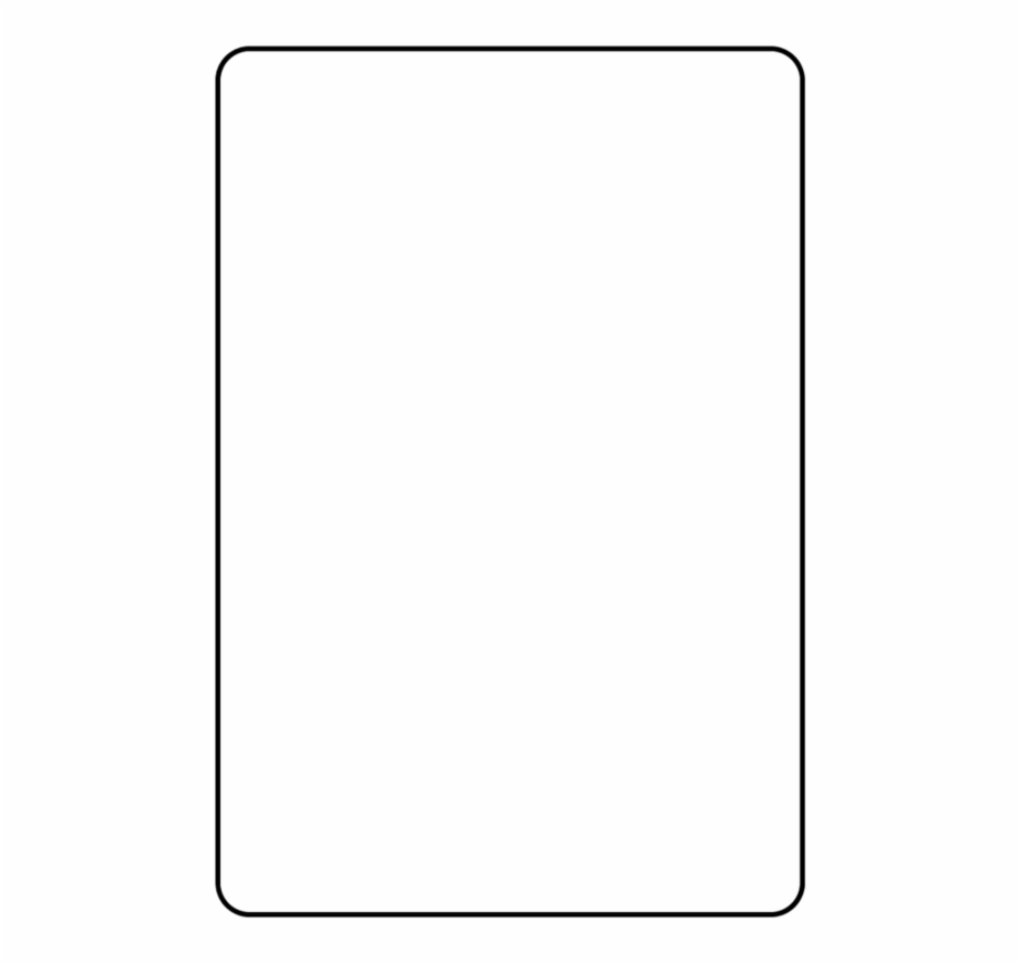 Blank Playing Card Template Parallel - Clip Art Library With Blank Playing Card Template