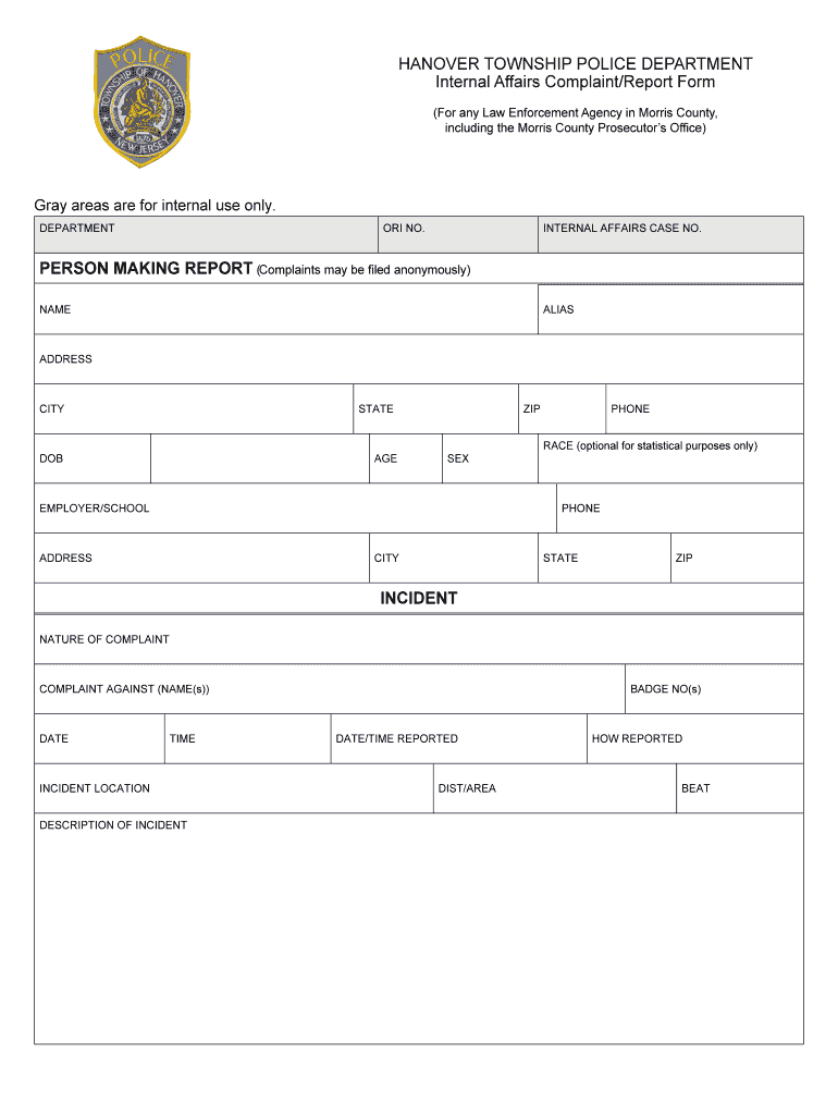 Blank Police Report - Dalep.midnightpig.co Throughout Blank Police Report Template