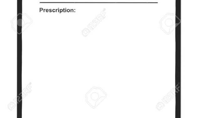 Blank Prescription Form - Calep.midnightpig.co in Blank Prescription Form Template