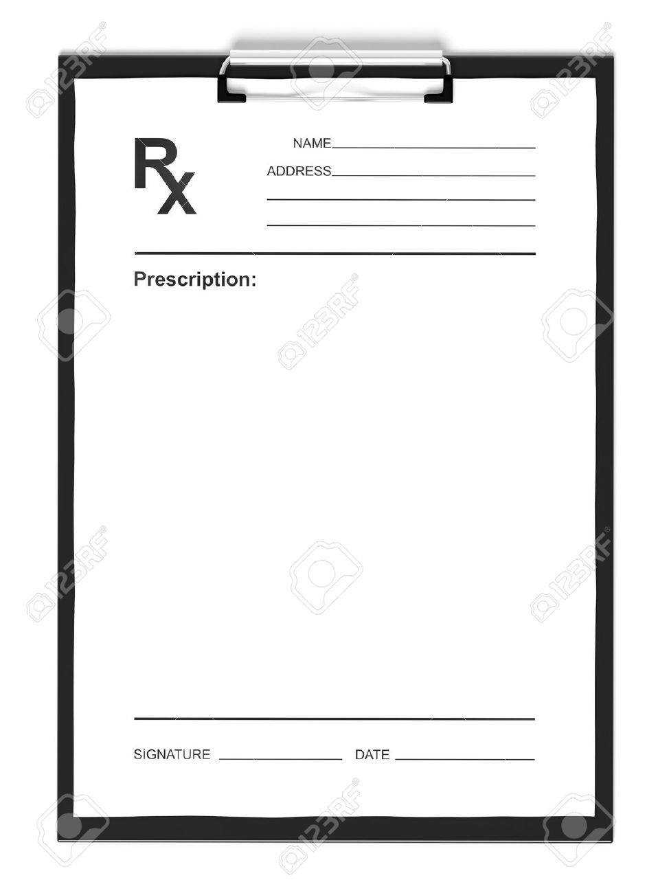 Blank Prescription Form – Calep.midnightpig.co In Blank Prescription Form Template