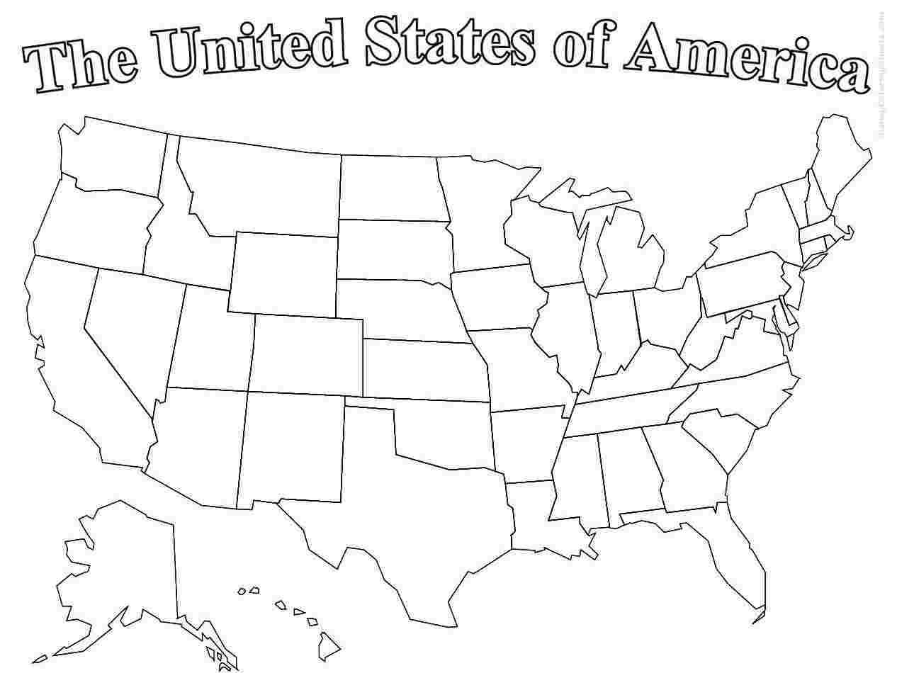 Blank Printable Map Of The United States And Canada Best Throughout Blank Template Of The United States