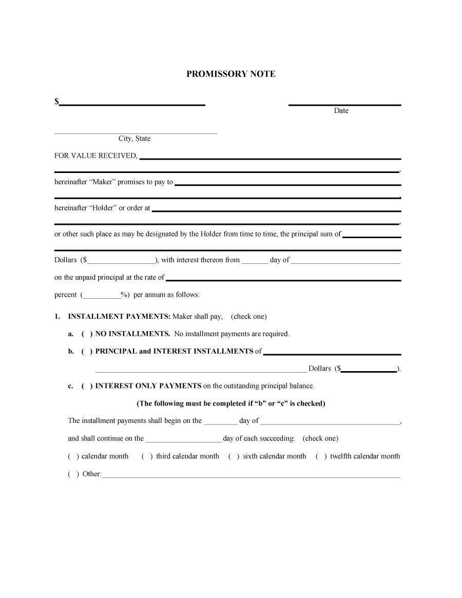 Blank Promissory Note Template – Dalep.midnightpig.co Throughout Soap Note Template Word