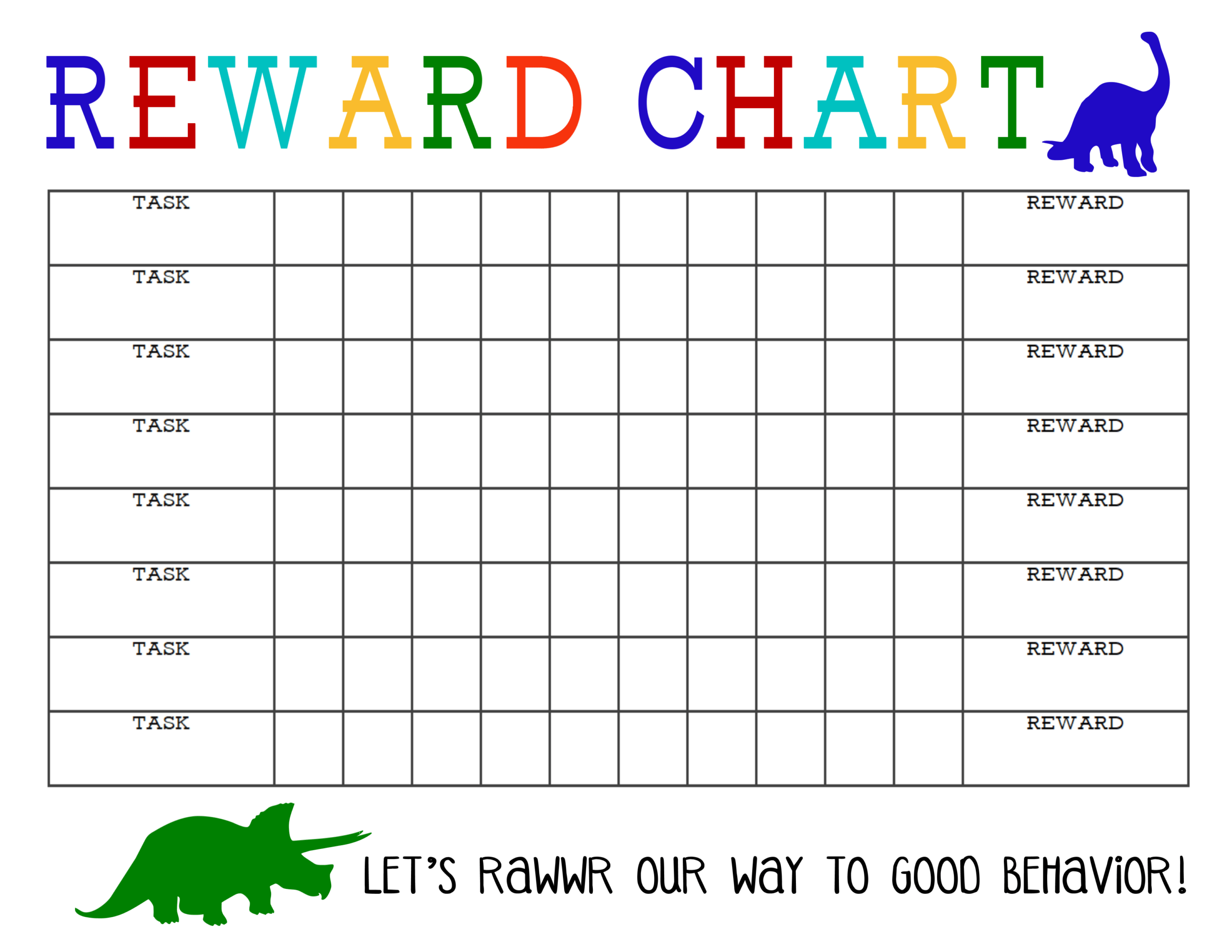 Blank Reward Chart – Dalep.midnightpig.co For Blank Reward Chart Template