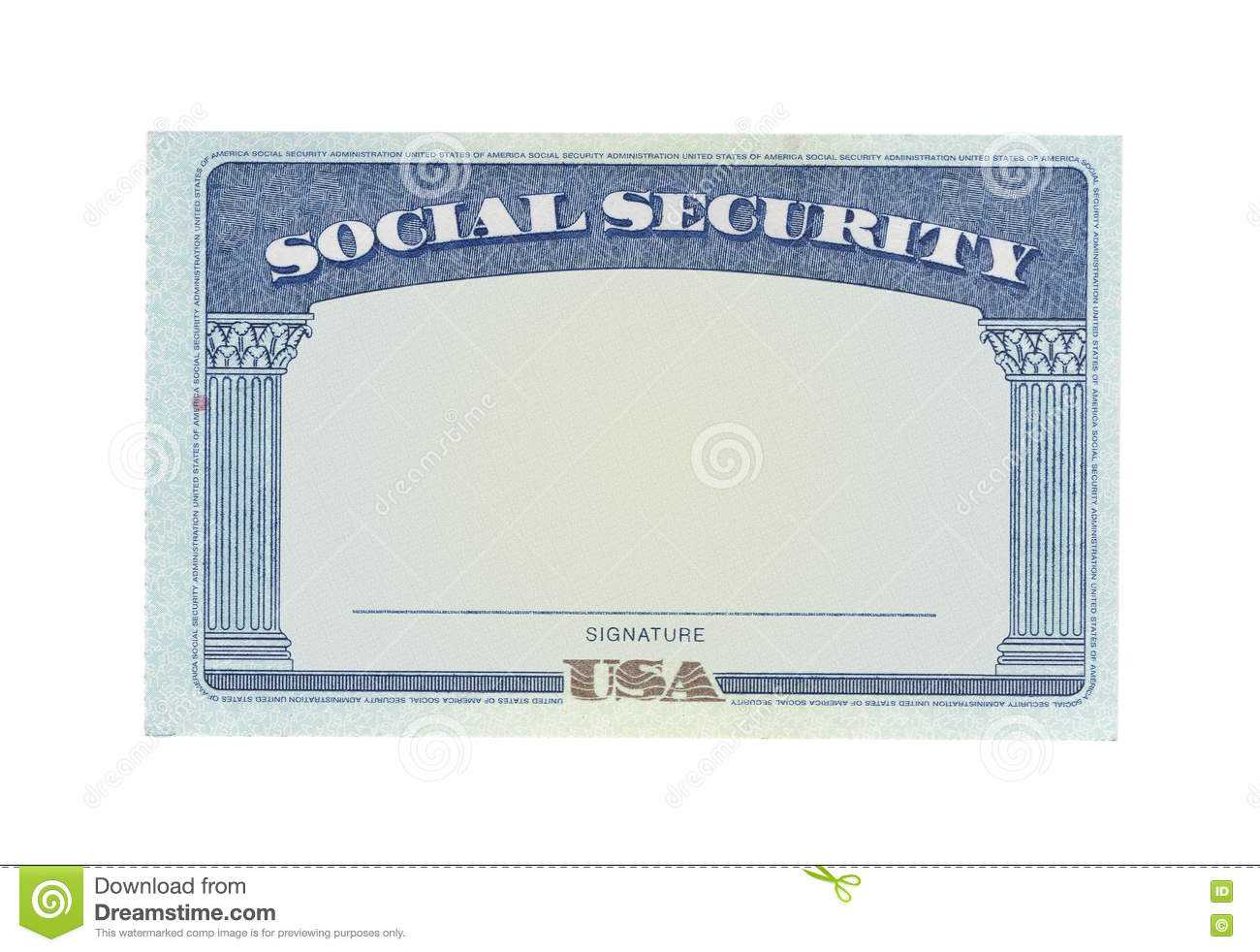 Blank Social Security Card Template Download - Great Within Blank Social Security Card Template