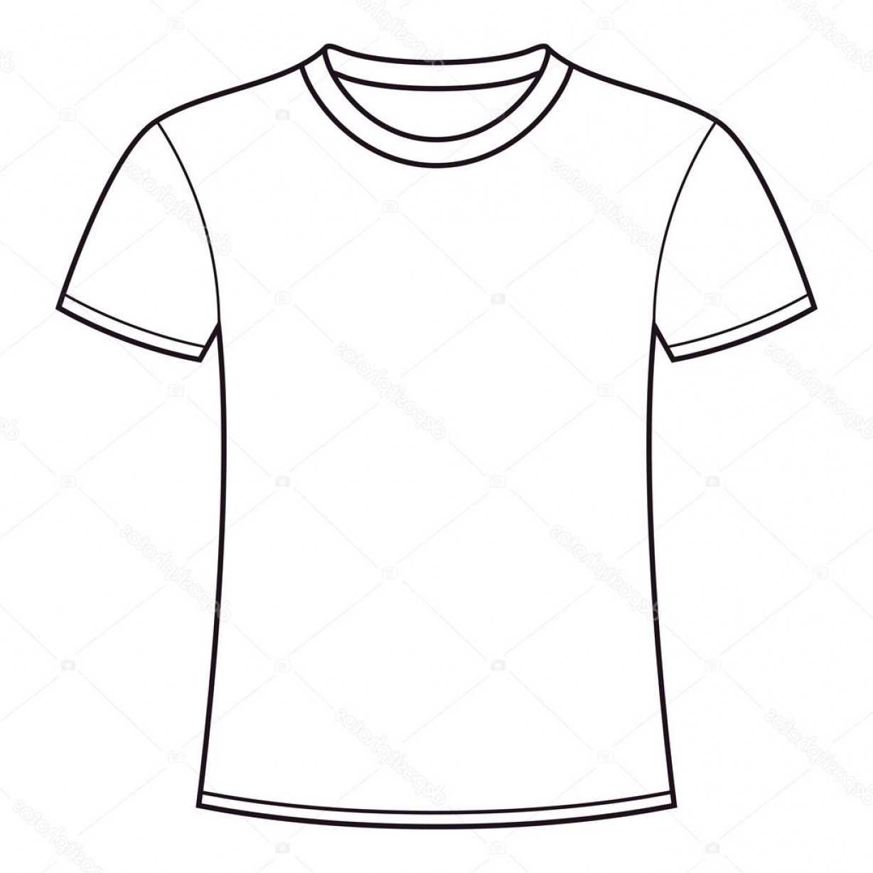 Blank T Shirt Drawing At Paintingvalley | Explore For Blank T Shirt Outline Template