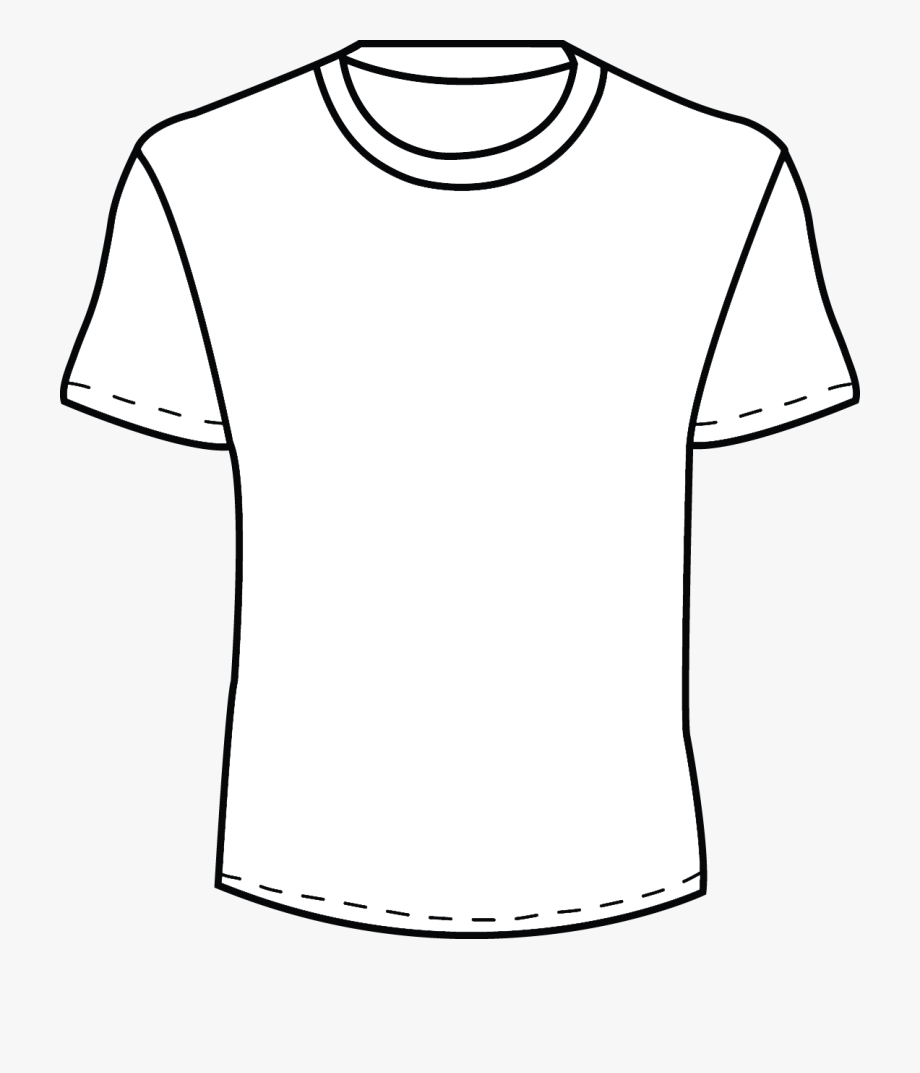 Blank T Shirt Template Clipart Regarding Printable Blank Tshirt Template