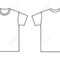 Blank T Shirt Template. Front And Back Inside Blank Tee Shirt Template