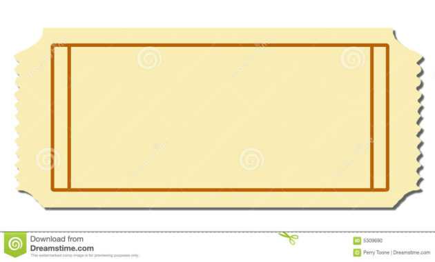 Blank Ticket Stock Vector. Illustration Of Night, Backdrop throughout Blank Admission Ticket Template