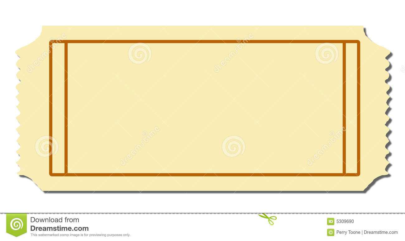 Blank Ticket Stock Vector. Illustration Of Night, Backdrop Throughout Blank Admission Ticket Template