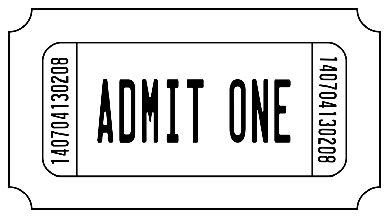 Blank Ticket Template Clipart Throughout Blank Admission Ticket Template