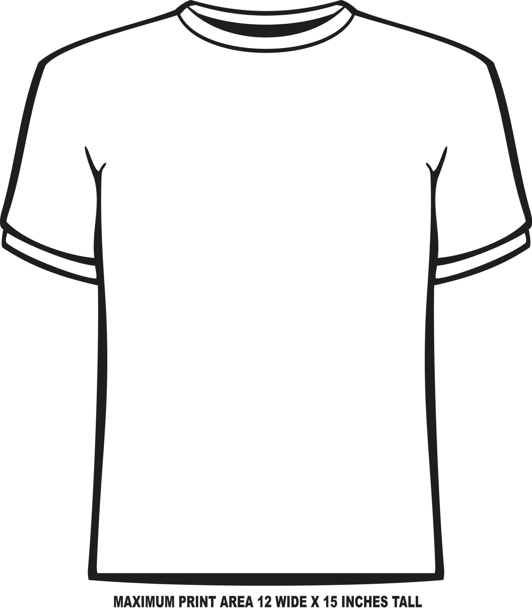 Blank Tshirt Template Pdf - Dreamworks Intended For Blank Tshirt Template Pdf