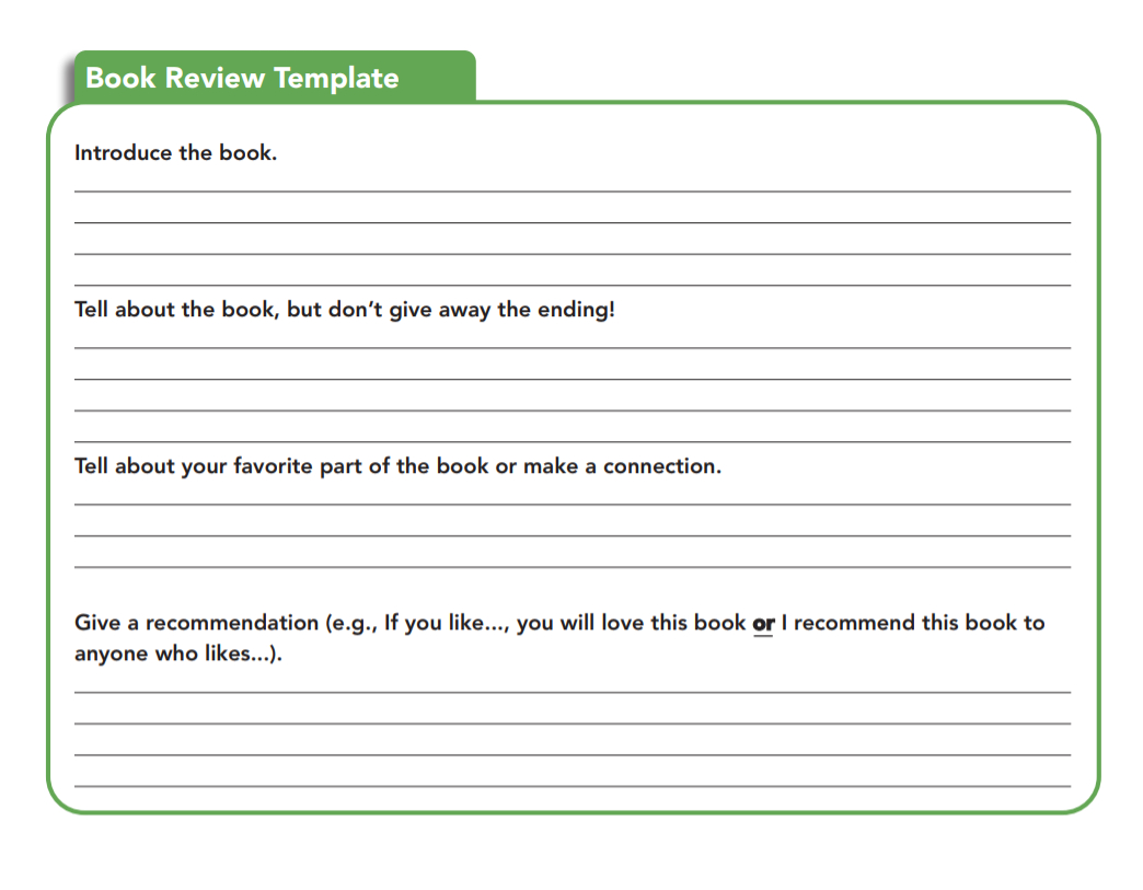 Book Review Examples And How To Write A Book Review For Book Report Template Middle School