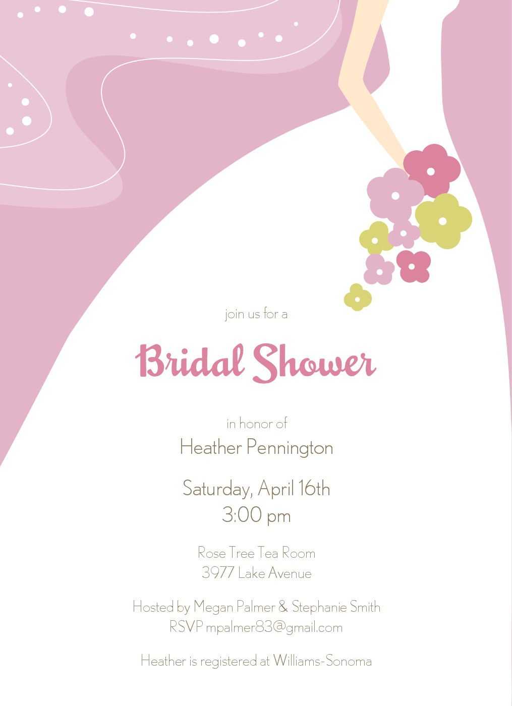 Bridal Shower Invitation Templates : Bridal Shower Pertaining To Blank Bridal Shower Invitations Templates