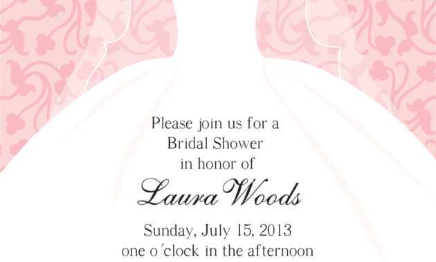 Bridal Shower Invitations: Free Editable Bridal Shower intended for Blank Bridal Shower Invitations Templates