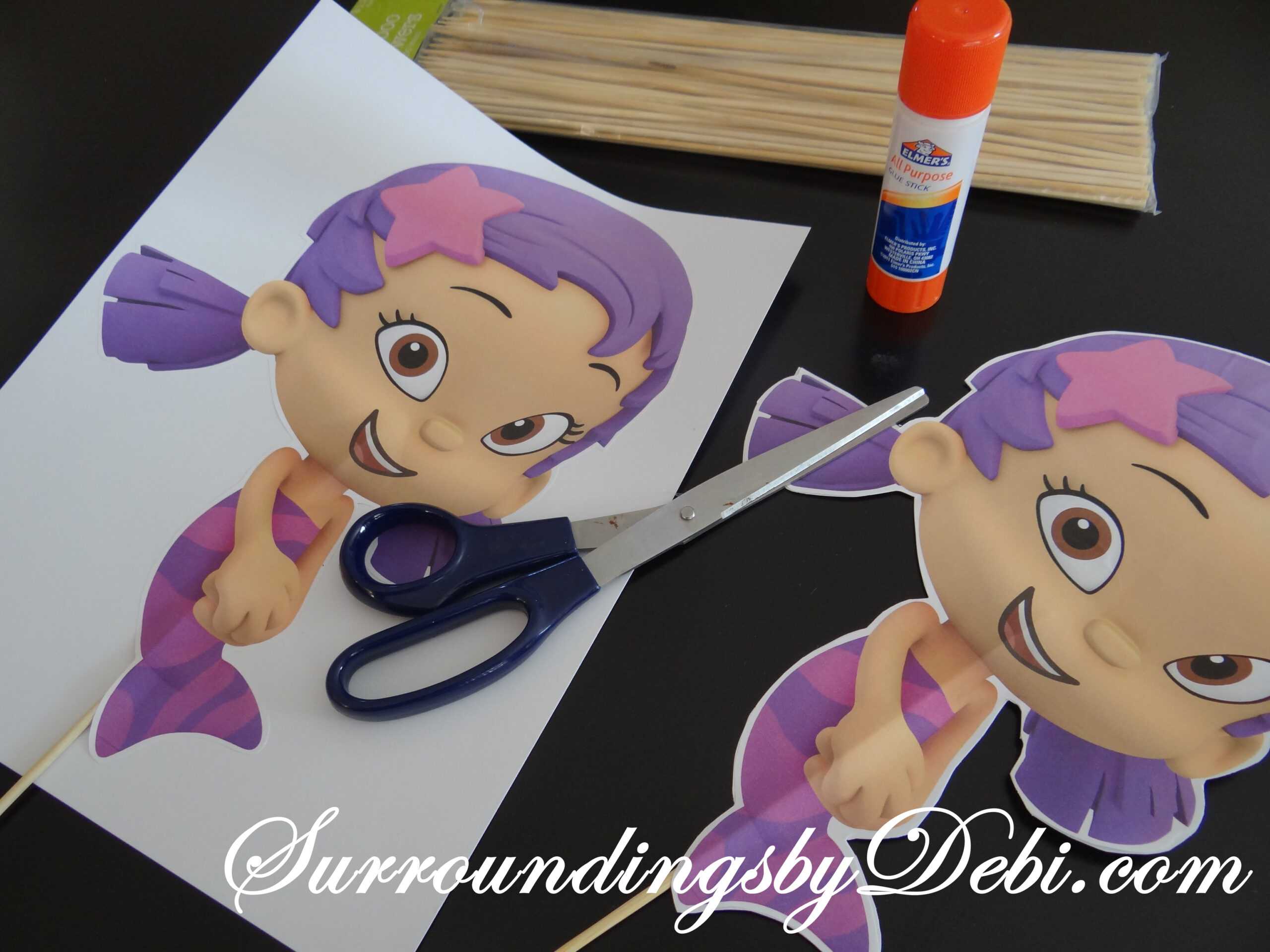 Bubble Guppies / Ariel Birthday Party! Lets Celebrate! In Bubble Guppies Birthday Banner Template