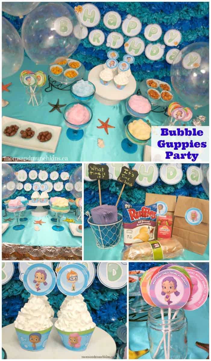 Bubble Guppies Birthday Party – Moms & Munchkins Inside Bubble Guppies Birthday Banner Template